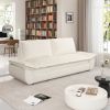 70.1" Queen Pull Out Sofa Bed, 3-in-1 Convertible Sleeper Sofa,Multi-Functional Velvet Loveseat Bed,Beige (Old Sku:W1885134131/W1885P154640)