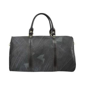Travel Bag Geometrical Black Duffel Bag Design by HadiArts Article- 00602