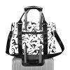 Travel Bag Black Art Work Design by HadiArts
