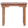 End Table 27.6"x13.8"x23.6" Solid Mahogany Wood