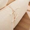 VIDEO provided Sofa Deep Seat Sofa 3 Seater for Living Room Oversized Comfy Sofa L-Shape Sofa Couch with Chaise Home Furniture Sleeper Sectional Sofa