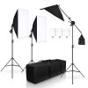 SH Photography Studio Softbox Lighting Kit Arm for Video YouTube Continuous Lighting Professional Lighting Set Photo Studio