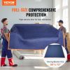 VEVOR Moving Blankets, 80" x 72", 65 lbs/dz Weight, 12 Packs, Professional Non-Woven & Recycled Cotton Packing Blanket