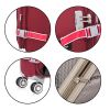 Softside Upright Luggage Set Expandable, Lightweight,4-Piece (20//24/28/32) ,Claret Red