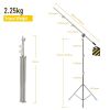 SH Tripod for Camera Stainless Steel Light Stand 280cm Portable For Ring Light Live Youtube Cellphone Video & Photography Soft