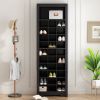 ON-TREND Stylish Design 30 Shoe Cubby Console, Contemporary Shoe Cabinet with Multiple Storage Capacity