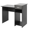 High-quality Integrated Melamine Board Computer Desk with Drawer Black RT