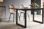 black color,Square Extendable Dining Table with metal leg,Modern Space Saving Kitchen Table for Living Room( 70.86" W x 31.5" D x 29.5" H)