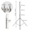 SH Tripod for Camera Stainless Steel Light Stand 280cm Portable For Ring Light Live Youtube Cellphone Video & Photography Soft