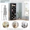 ON-TREND Stylish Design 30 Shoe Cubby Console, Contemporary Shoe Cabinet with Multiple Storage Capacity