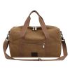 Canvas Travel Bag with Patch Decor Lightweight Luggage for Business Trips