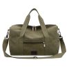 Canvas Travel Bag with Patch Decor Lightweight Luggage for Business Trips