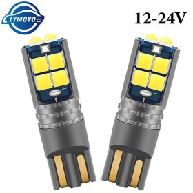 1x T10 W5W LED Canbus 12V 24V Led Bulbs 10SMD 194 168 Auto Car Interior Light Plate Dome Reading Lamp Clearance Light (Emitting Color: Red, Socket Type: T10)