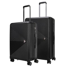 MKF Collection Felicity Luggage Set Extra Large and Large - 2 pieces by Mia k (Material: Polycarbonate, Color: black)