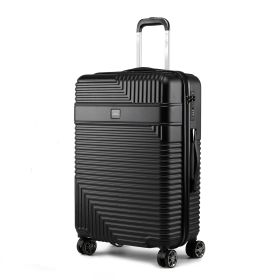 MKF Collection Mykonos Large Check-in Spinner by Mia K (Material: Polycarbonate, Color: black)