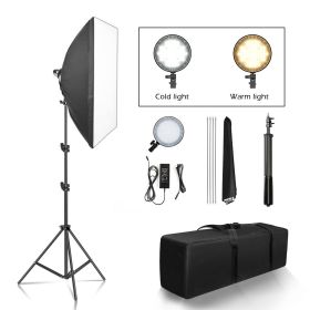 SH Photography Four Lamp Softbox Kit Lighting 50x70CM E27 Holder With 8pcs Bulb Soft Box AccessoriesFor Photo Studio Video (Color: LED softbox kit)