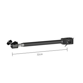 32cm Holding Arm With Ball Head Suitable For Fixing To The Lamp Holder Use For Ringlight Rgb Camera Light Mobile Live Streaming (Color: only 32cm Arm)