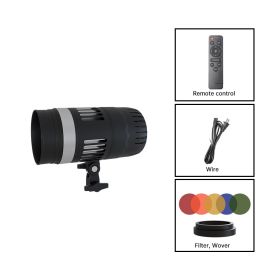 30W Photography Spotlight LED Five-colors Filter Light Hair Lamp Video Light for Portrait Flash Studio Accessories Youtube Live (Color: SH-JGD-30-1)