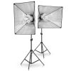 50cm*70cm Softbox Photography Lighting Kit Continuous Lighting Kit with 2M Light Stand, Studio Lighting Kit with 8pcs 45w Bulbs