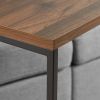 Modern C-Shape Metal End Table