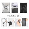 50X70 LED Lamp Softbox Photography Lighting Kit Two Color Soft Box Continuous Light System Accessories For Photographic Camera