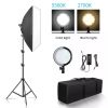 50X70 LED Lamp Softbox Photography Lighting Kit Two Color Soft Box Continuous Light System Accessories For Photographic Camera